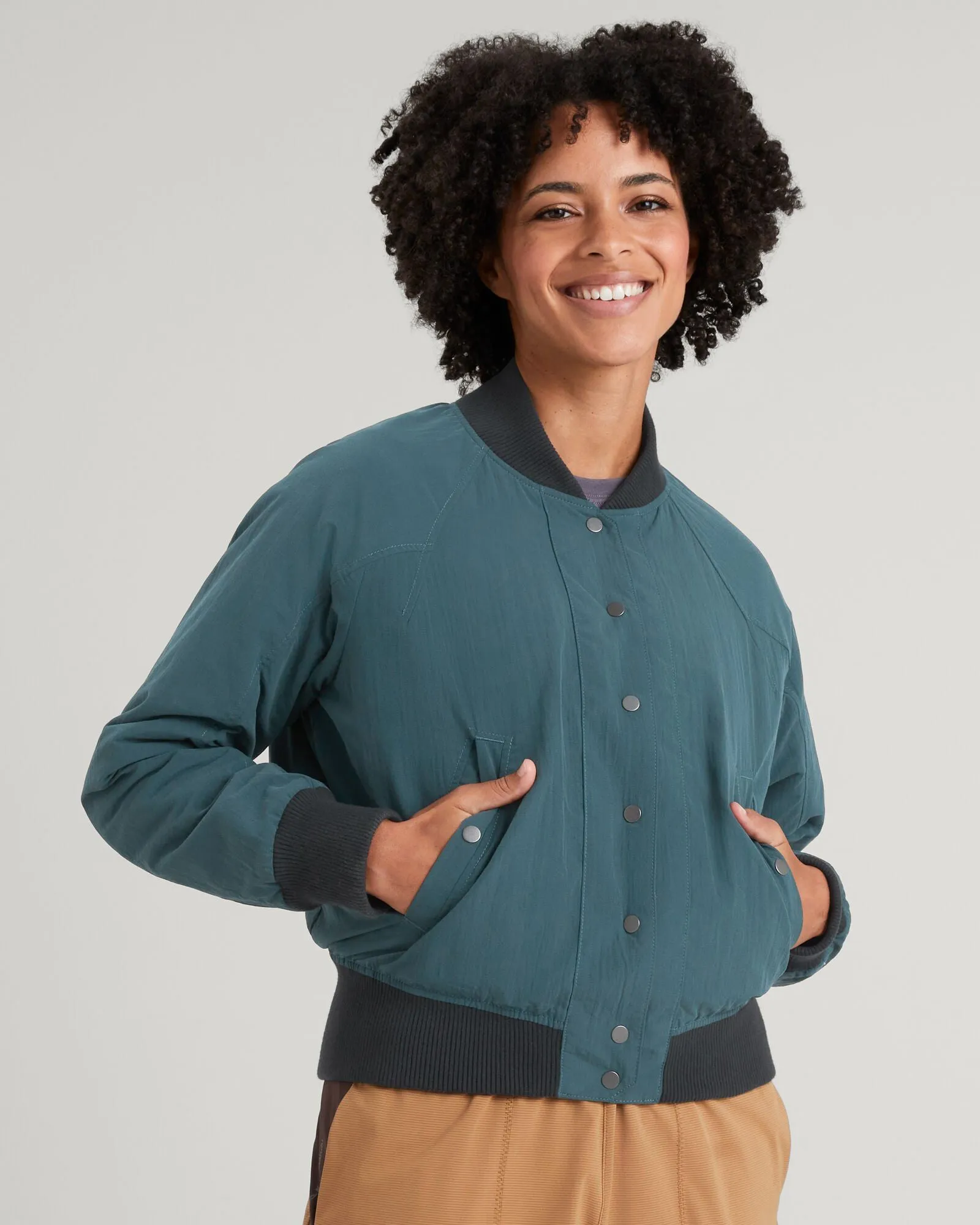 TWO-Ways Wmns Reversible Bomber - Deep Lagoon/Pony