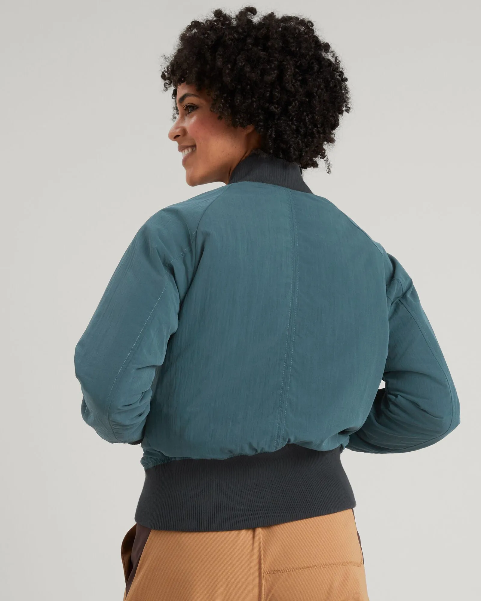 TWO-Ways Wmns Reversible Bomber - Deep Lagoon/Pony