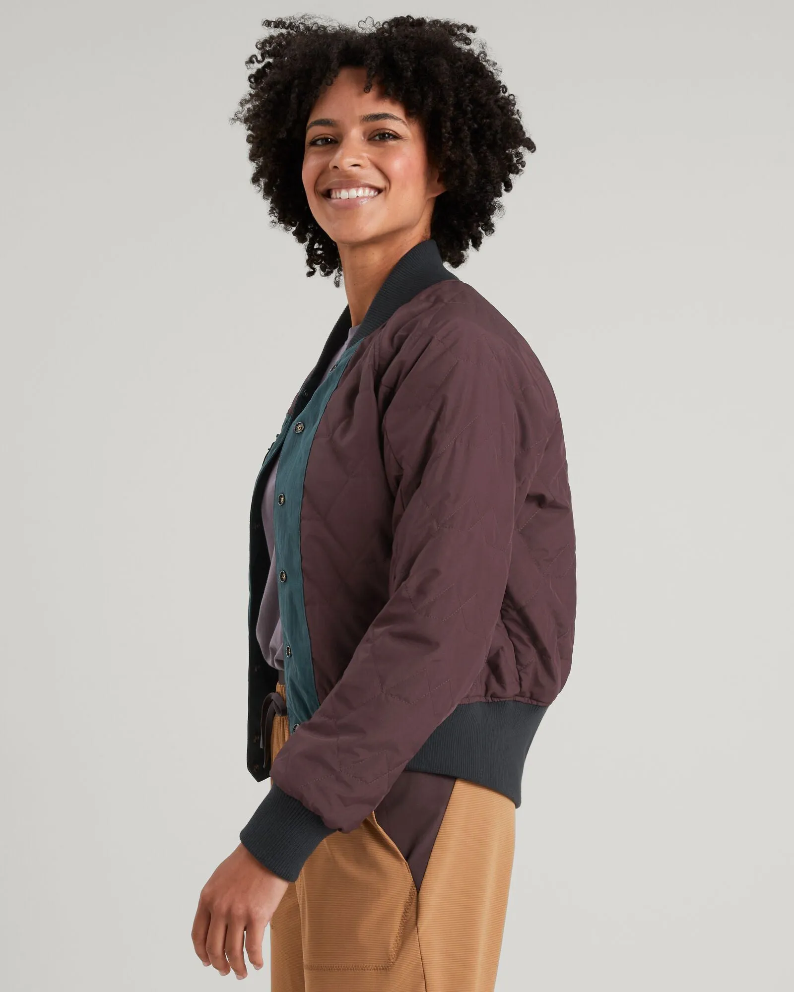 TWO-Ways Wmns Reversible Bomber - Deep Lagoon/Pony