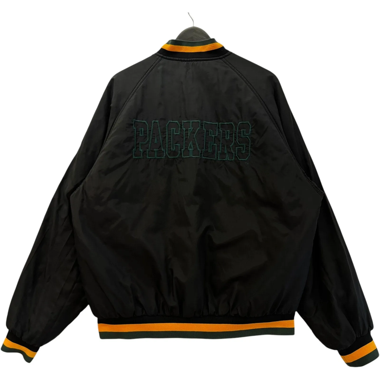 Vintage Green Bay Packers Reversible Bomber Jacket