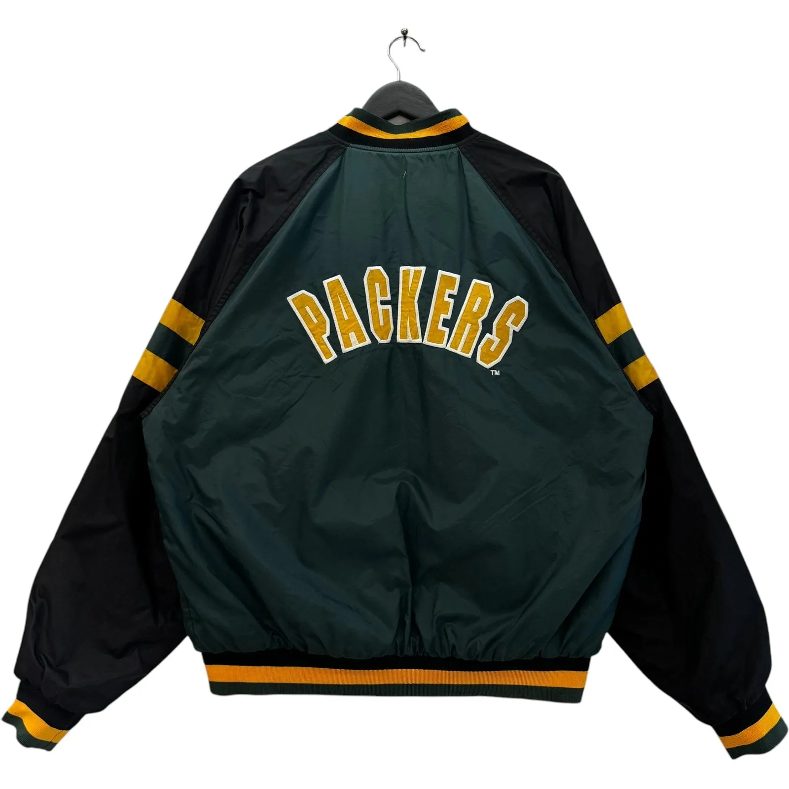 Vintage Green Bay Packers Reversible Bomber Jacket