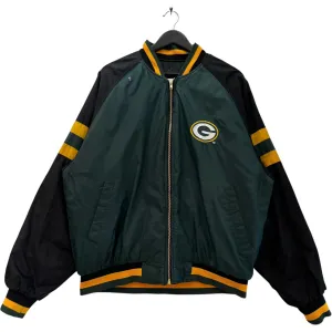 Vintage Green Bay Packers Reversible Bomber Jacket