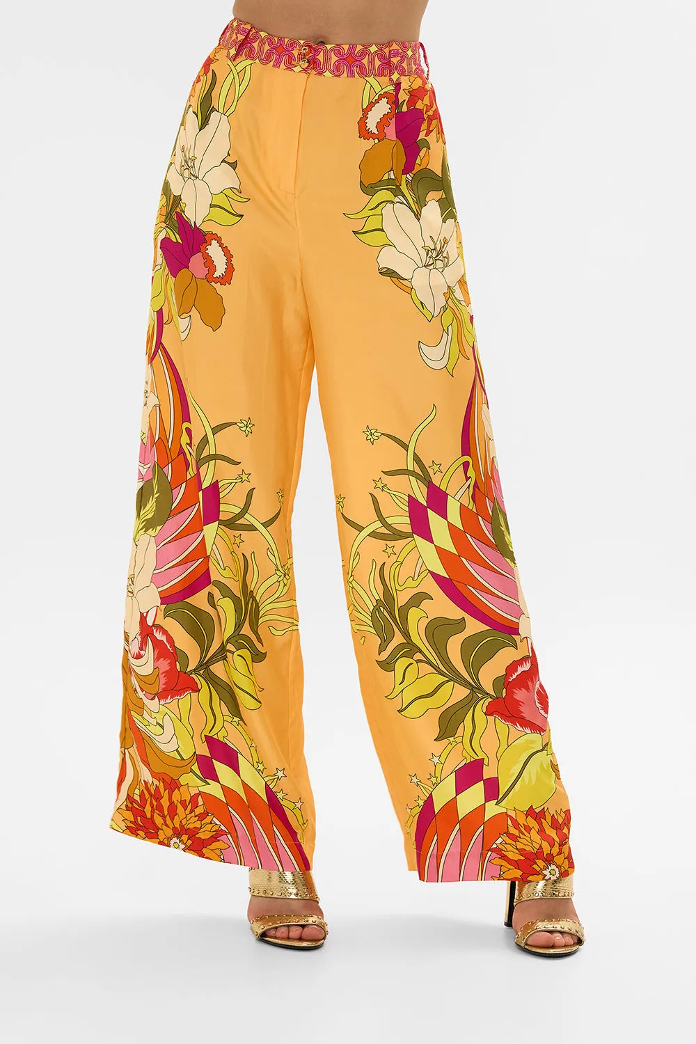 WIDE LEG WAISTED PANT THE FLOWER CHILD SOCIETY