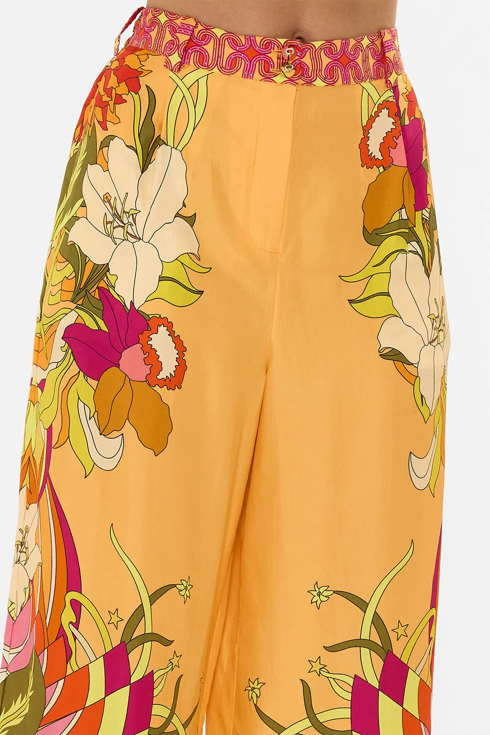 WIDE LEG WAISTED PANT THE FLOWER CHILD SOCIETY