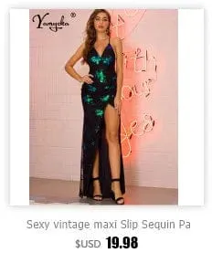 Women Elegant Sexy see through Back fishtail dress