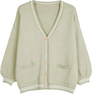 Womens Anime Japanese Cardigan Oversized Cute Sweater S-2XL