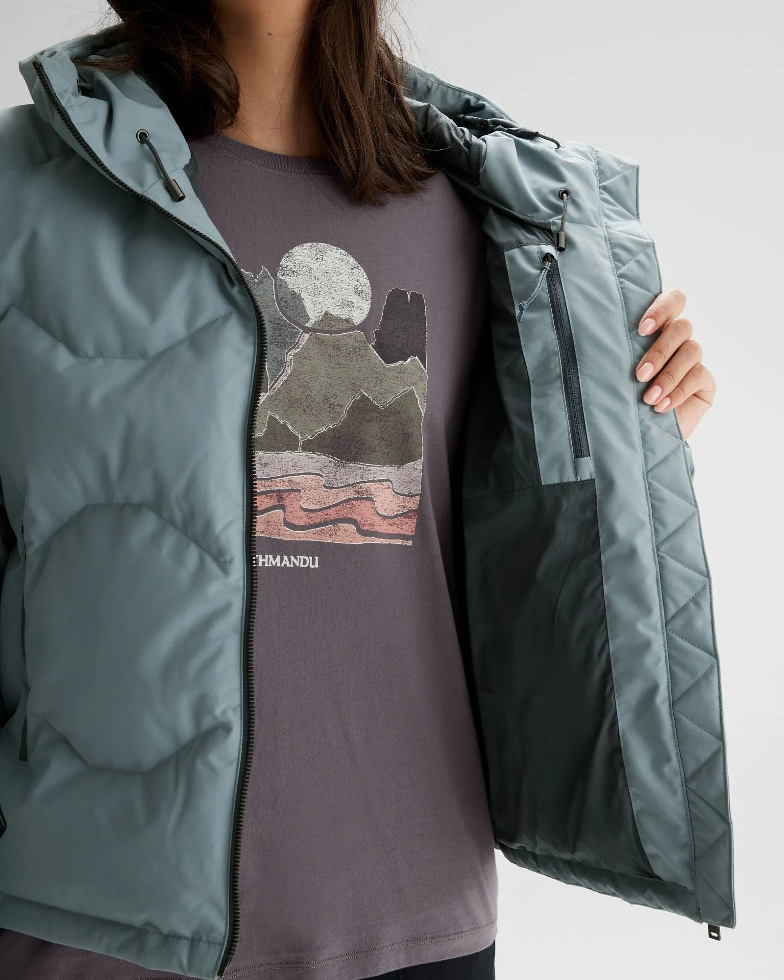Women's Frisco X Hooded Down Jacket - Vapor