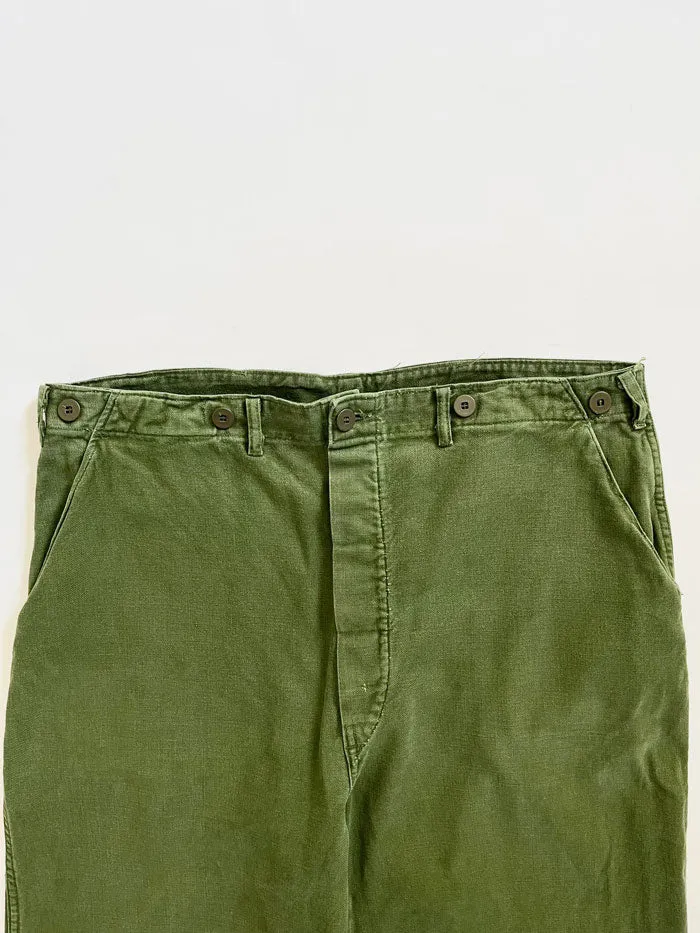 Work pants 1960s Swedish Army 34X34