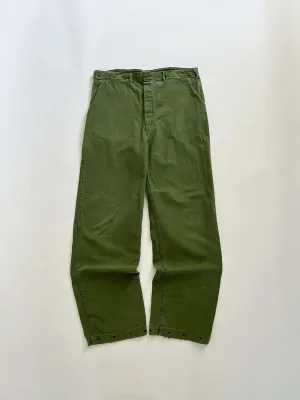 Work pants 1960s Swedish Army 34X34
