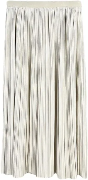 Youllyuu Velour High Waist Pleated Skirt Women Midi Skirt Ladies Autumn Winter Thick Skirts