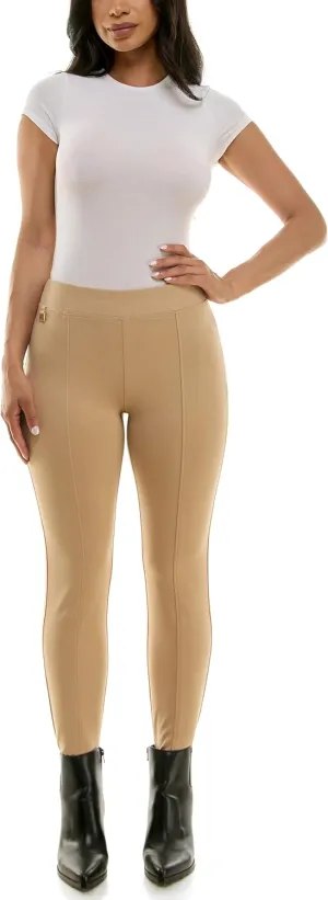 Zac & Rachel Women's Pull on Ankle Pant with Metal Tab