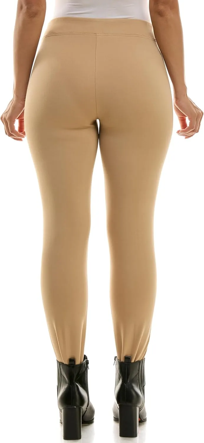 Zac & Rachel Women's Pull on Ankle Pant with Metal Tab